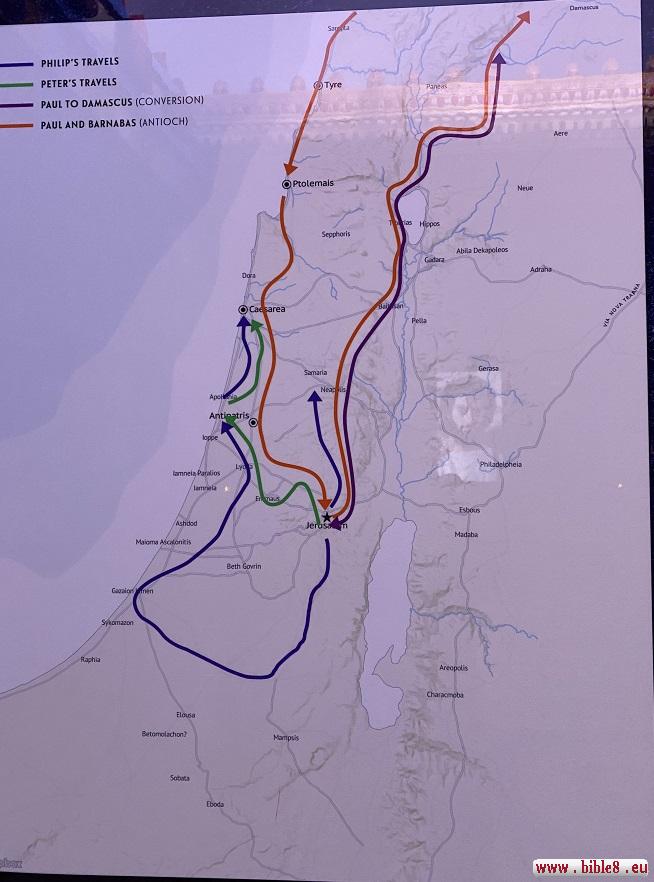 Map of the Apostles' Journeys