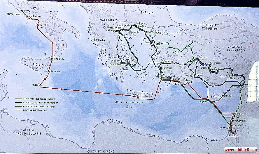 Maps of the Apostles' Journeys
